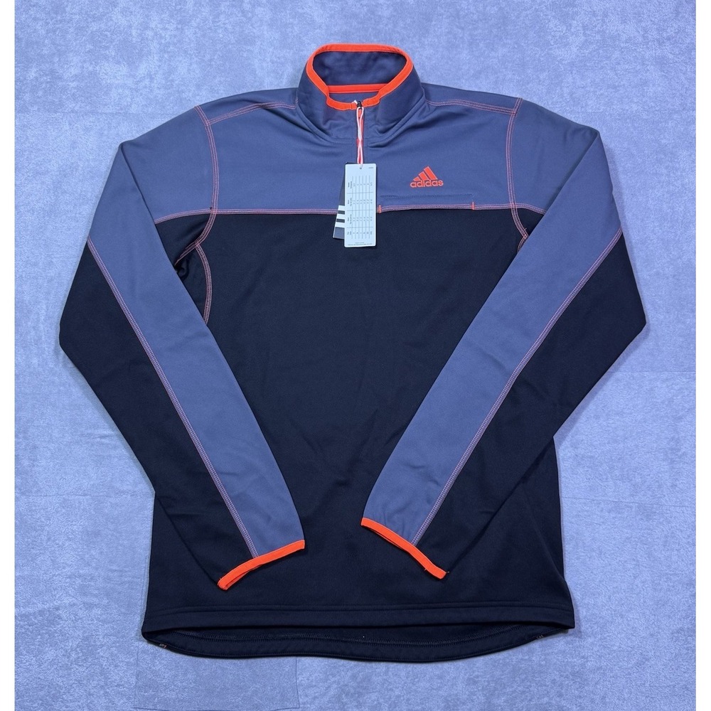 Adidas Jacket Mens S Performance Full Zip Colorblock Track Athleisure Active NEW